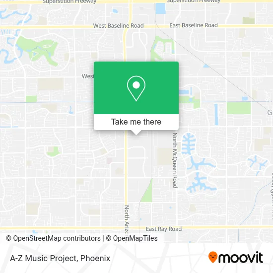 A-Z Music Project map