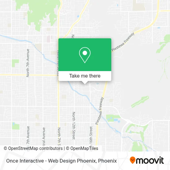 Once Interactive - Web Design Phoenix map