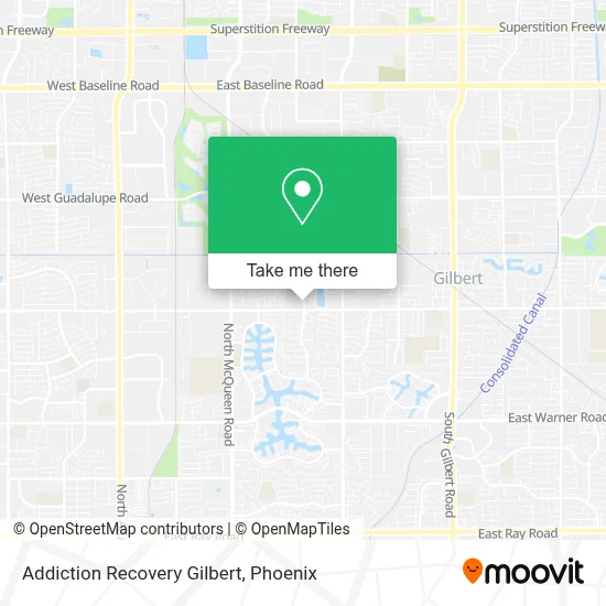 Addiction Recovery Gilbert map