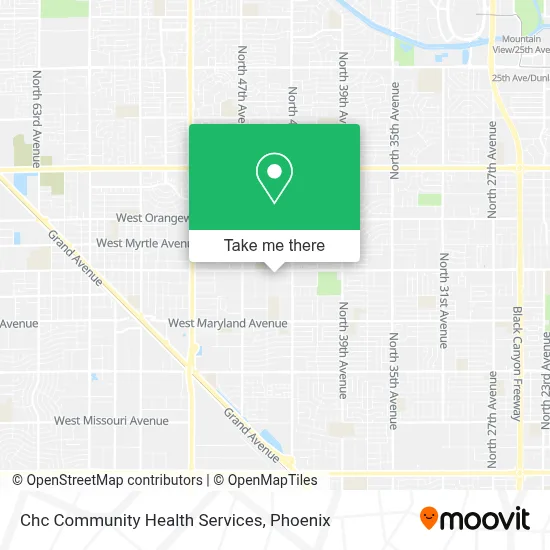Chc Community Health Services map