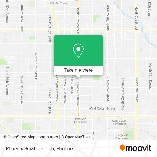 Phoenix Scrabble Club map