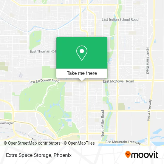 Extra Space Storage map
