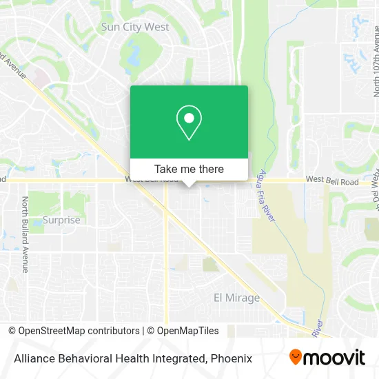 Alliance Behavioral Health Integrated map