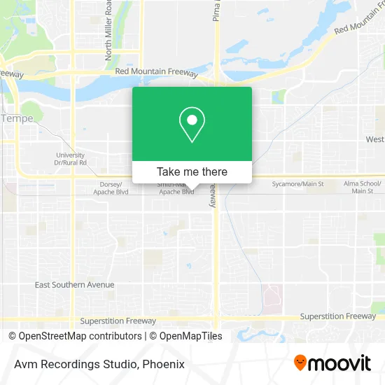 Avm Recordings Studio map
