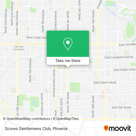 Scores Gentlemens Club map