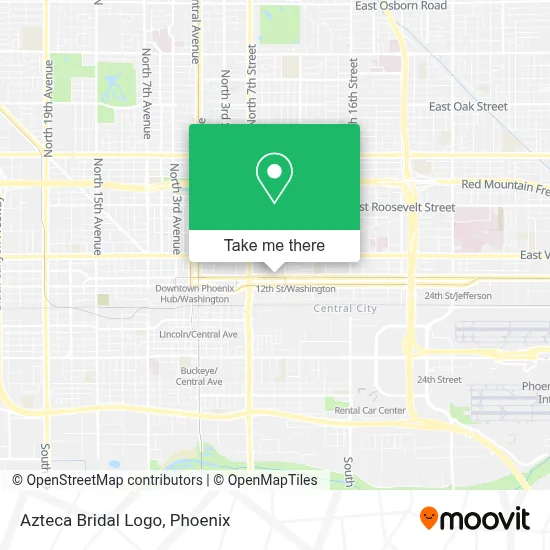 Azteca Bridal Logo map