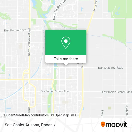 Salt Chalet Arizona map