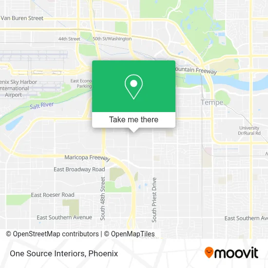 One Source Interiors map