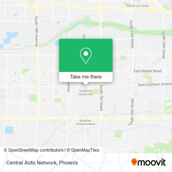 Central Auto Network map