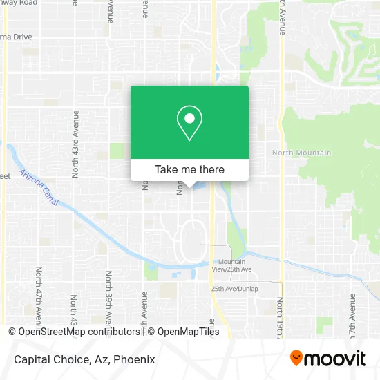 Capital Choice, Az map