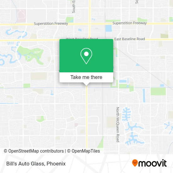 Bill's Auto Glass map