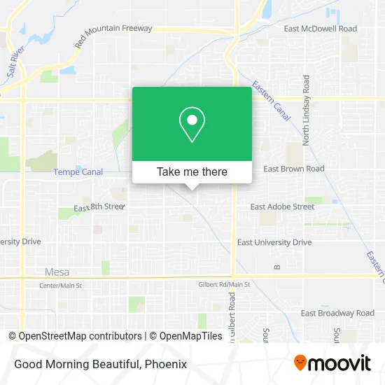 Good Morning Beautiful map