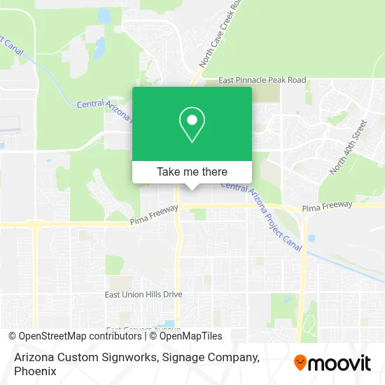 Arizona Custom Signworks, Signage Company map