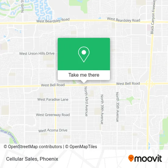 Cellular Sales map