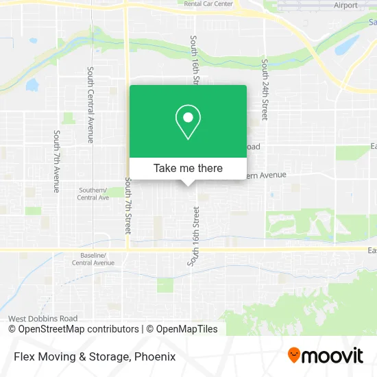Flex Moving & Storage map