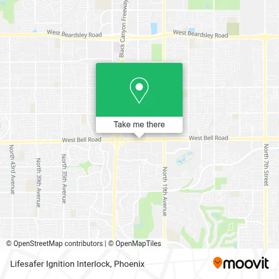 Lifesafer Ignition Interlock map