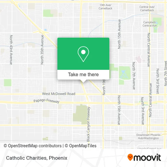 Catholic Charities map