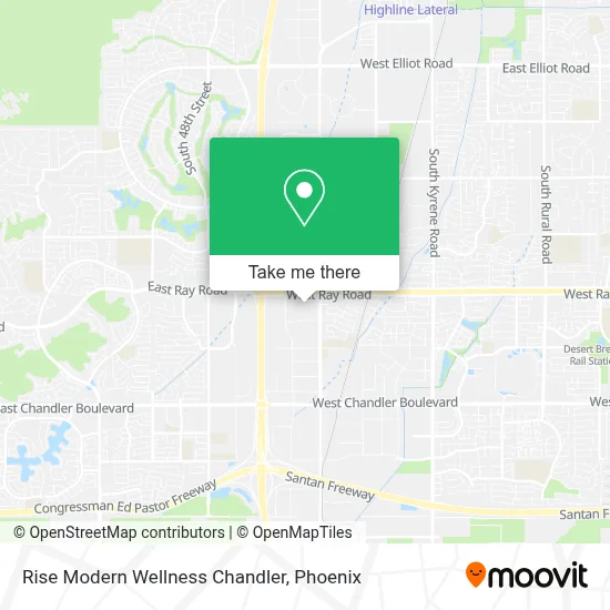 Rise Modern Wellness Chandler map