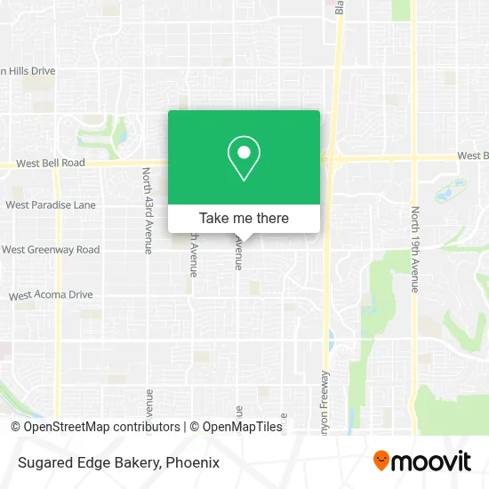 Sugared Edge Bakery map
