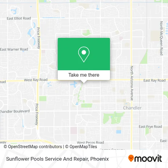 Sunflower Pools Service And Repair map