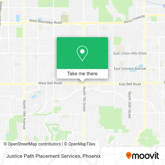 Justice Path Placement Services map