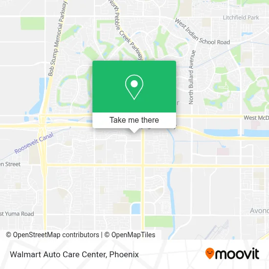 Walmart Auto Care Center map
