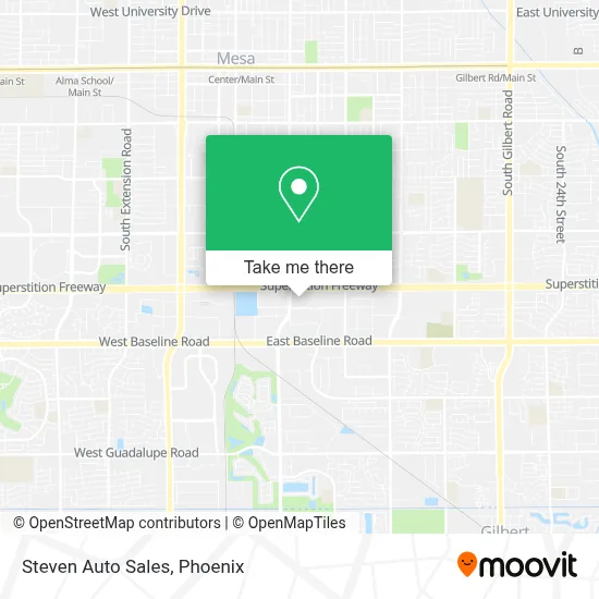 Steven Auto Sales map