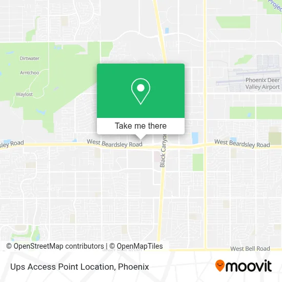 Ups Access Point Location map
