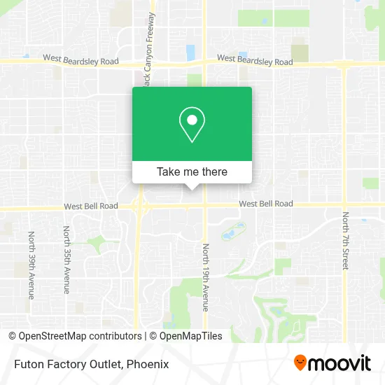 Futon Factory Outlet map