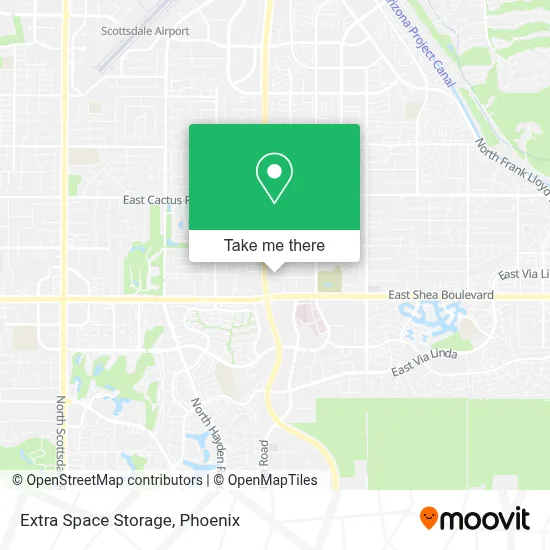 Extra Space Storage map