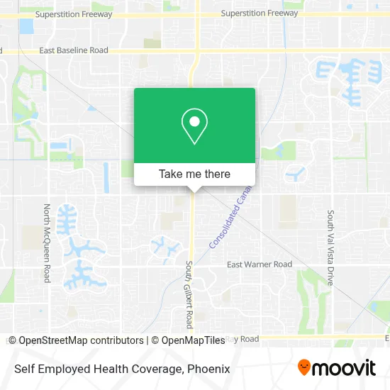 Self Employed Health Coverage map