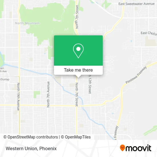 Western Union map