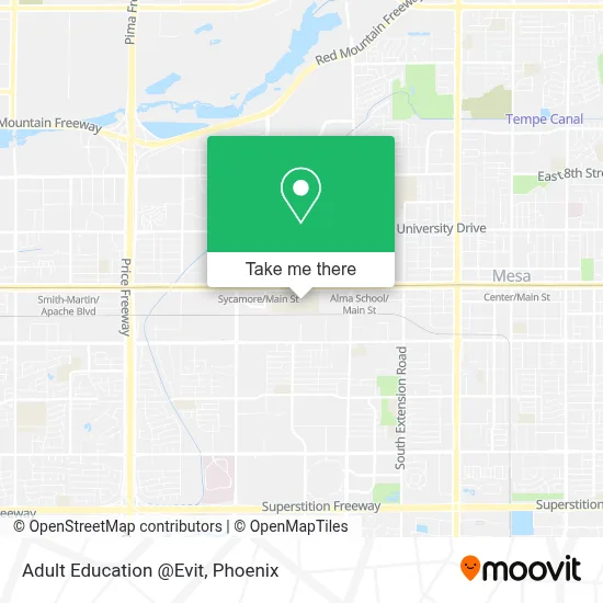 Adult Education @Evit map