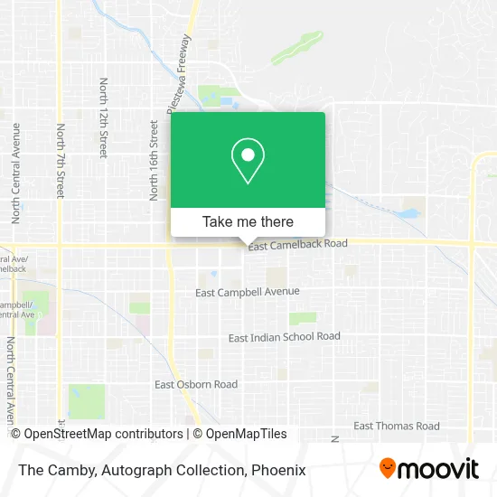 The Camby, Autograph Collection map