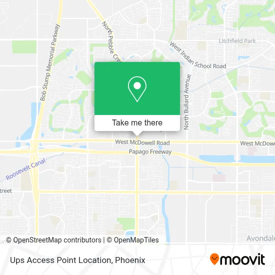 Ups Access Point Location map