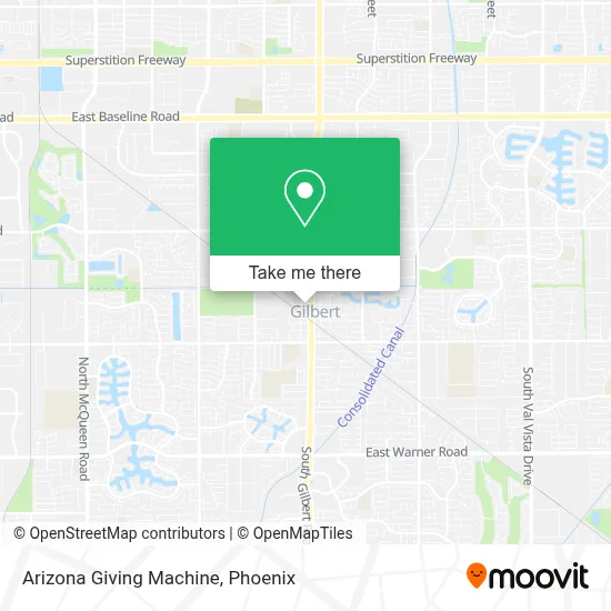 Arizona Giving Machine map