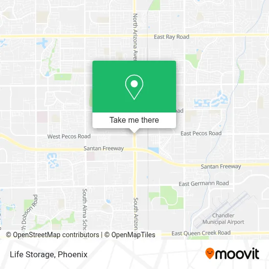 Life Storage map