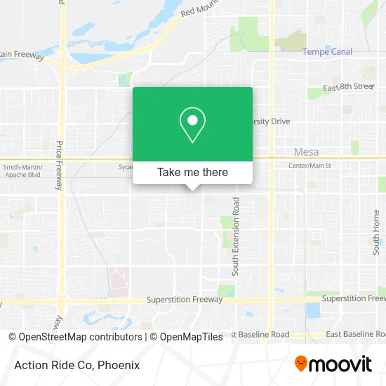 Action Ride Co map