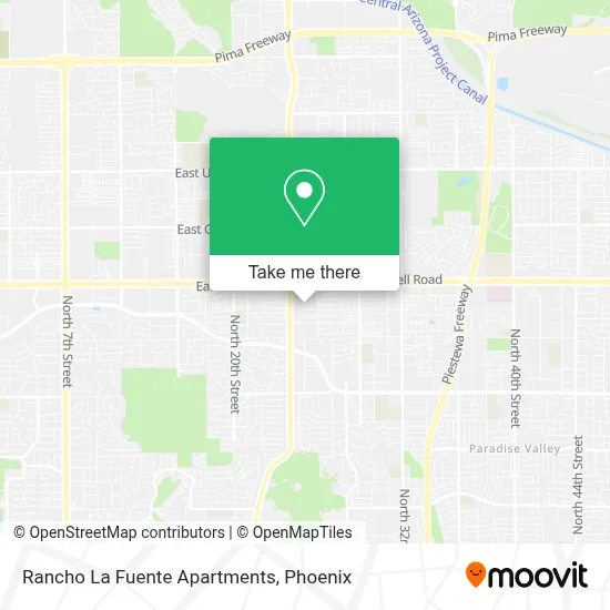 Rancho La Fuente Apartments map
