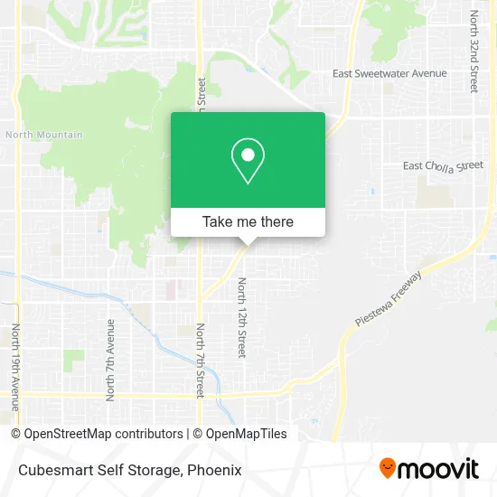 Cubesmart Self Storage map