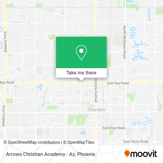 Arrows Christian Academy - Az map