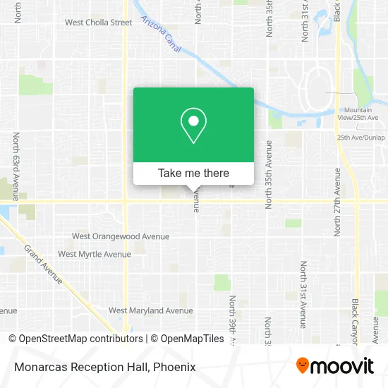 Monarcas Reception Hall map