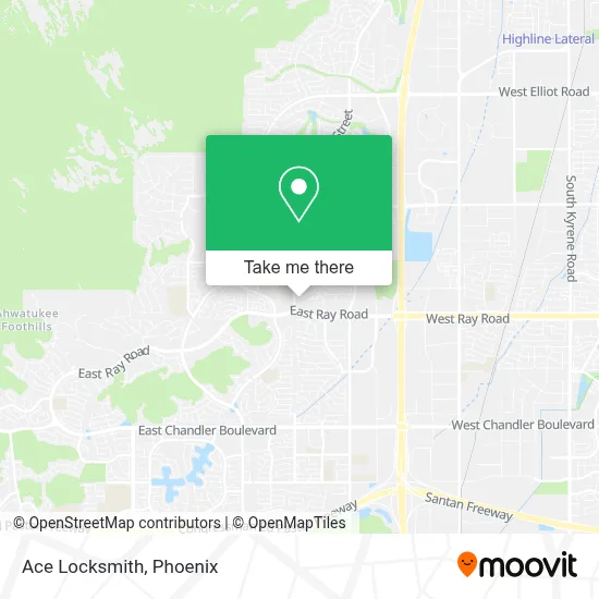 Ace Locksmith map