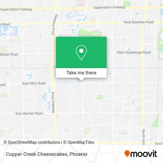 Copper Creek Cheesecakes map