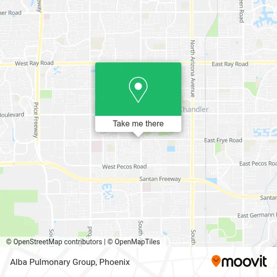 Alba Pulmonary Group map