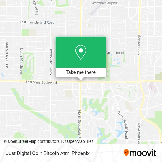 Just Digital Coin Bitcoin Atm map
