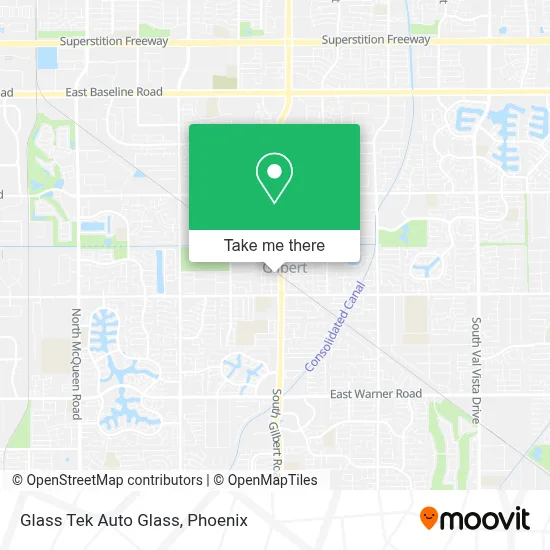 Glass Tek Auto Glass map