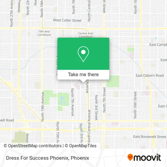 Dress For Success Phoenix map