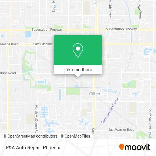 P&A Auto Repair map