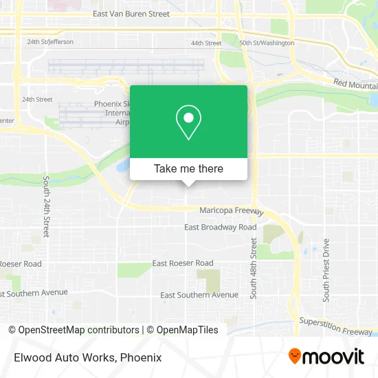 Elwood Auto Works map